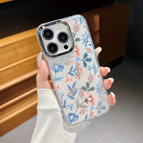 Rose Case For iPhone 16 15 14 13 Pro Max 12 11 ShockProof Flowers Silicone Cover - Picture 20 of 25