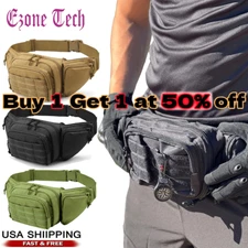 Tactical Waist Fanny Pack Belt Bag Phone Pouch Military Camping Hiking Outdoor