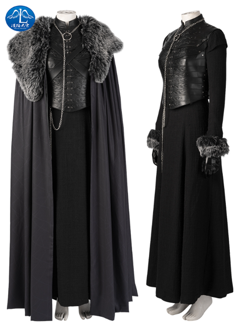 Game of Thrones Sansa Stark Full Suit Cos Costume Fancy Dress+