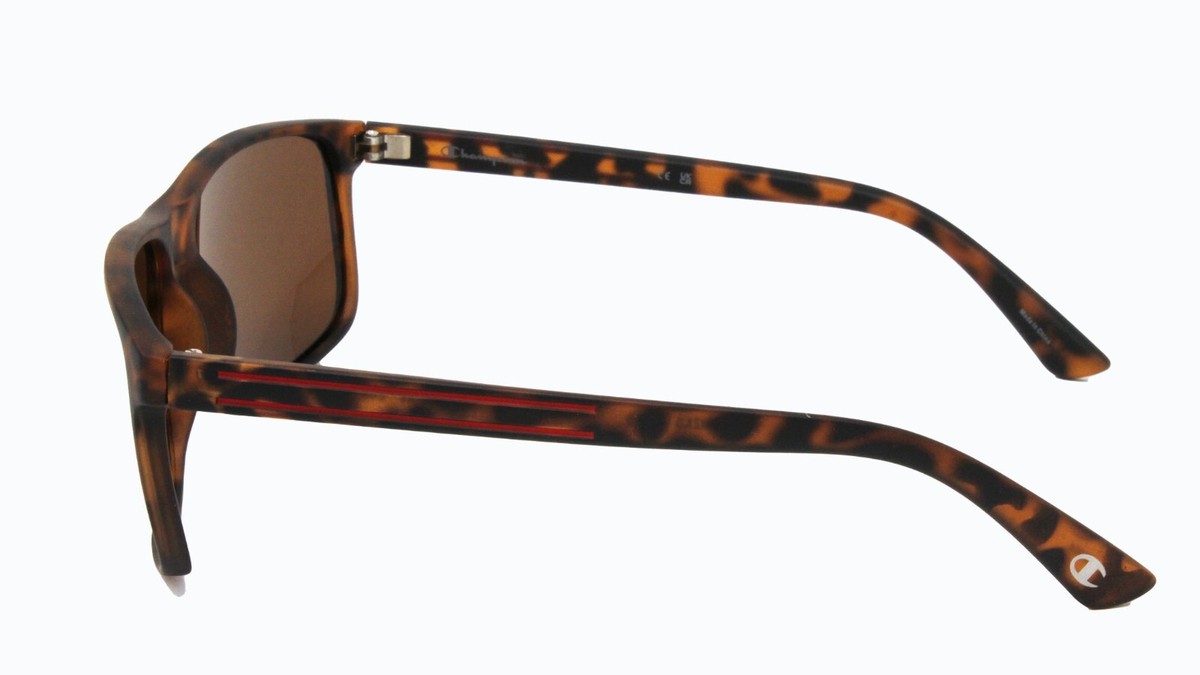 Champion Sunglasses Brown Tortoise Shell with Gold Temples and Brown Lenses Champion Brown lens color Tortoiseshell Sunglasses – 100% UV  main image 3