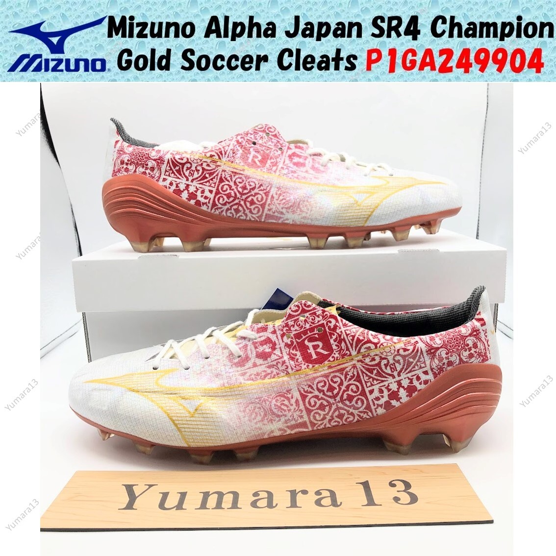 Mizuno Alpha Japan SR4 Champion Gold Soccer Cleats Mizuno Alpha Japan SR4 Champion Gold Soccer Cleats