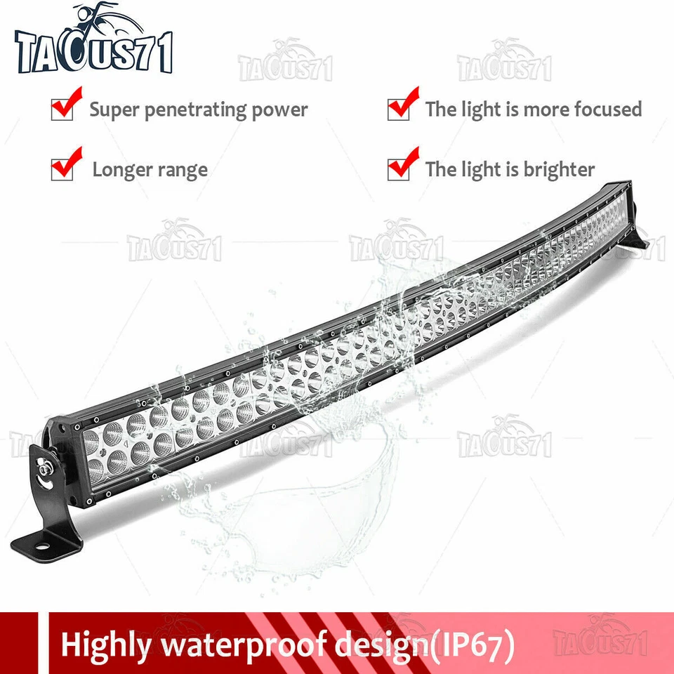 For 93-98 Jeep Grand Cherokee ZJ Upper Roof 50'' Curved Light Bar Bracket + Wire - Изображение 3 из 4