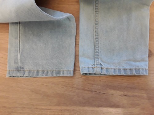 Jeans Roxy Azul Claro 100% Algodón Botón Mosca - Talla W33" Cintura Forrada - Imagen 3 de 20