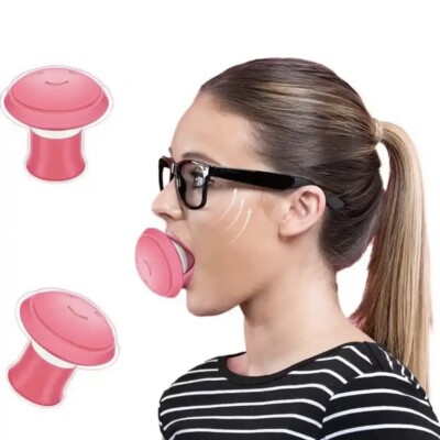 Silicone Jawline Exerciser Lifting Firming Double Chin Remover Breathing Trainer