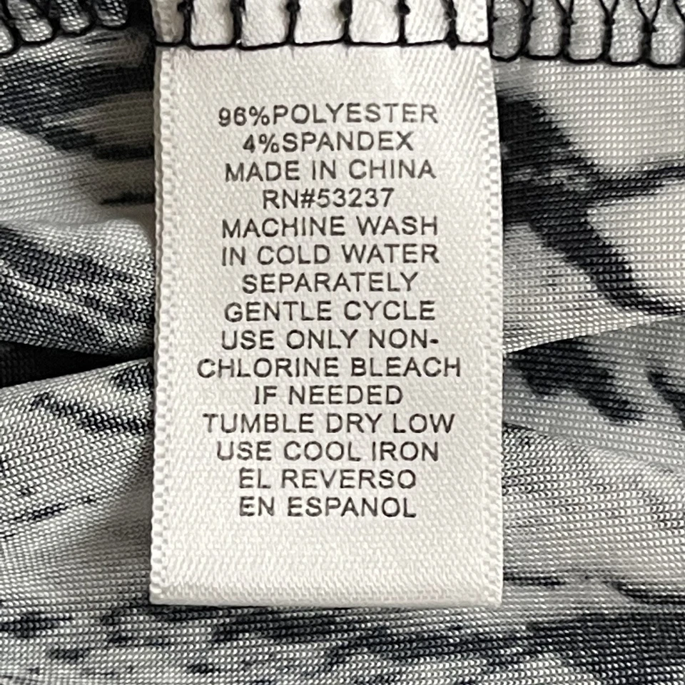 Mono Mlle Gabrielle Mujer Talla 3X Pierna Ancha Verde Blanco Mármol Cruzado Foto 4 de 4