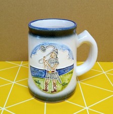 Vintage Jongus Bornholm Denmark Pottery Ceramic Mug Hand Made