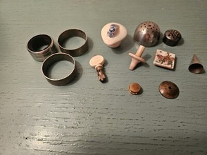 Lot Of Vintage Lids, Parts, Etc.