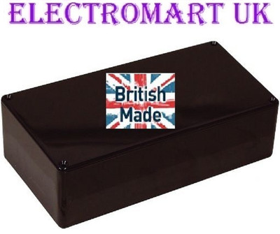 ABS SCHWARZ KUNSTSTOFF ELEKTRONIK PROJEKT BOX GEHÄUSE 216 X 130 X 85 MM