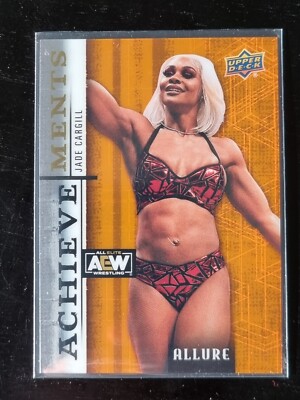 2022 AEW Allure Jade Cargill ORANGE ACHIEVEMENT /15 Trading Card #90670