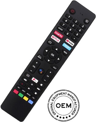 Original CELLO TV Fernbedienung für Smart LED mit Voice & Google Assistant