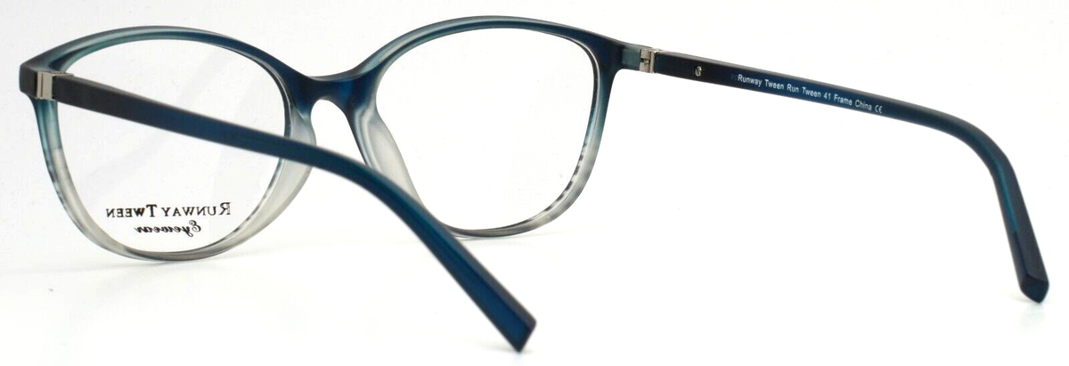 RUNWAY TWEEN 41 Blue Fade Girls Kids Semi Cat Eye Eyeglasses  display picture 1