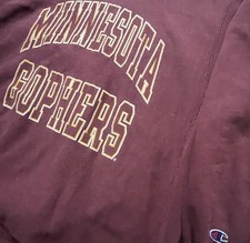 Vintage Minnesota Golden Gophers Champion Reverse Weave Crewneck XXL USA