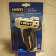 Hart 4 Volt USB Rechargeable Cordless Screwdriver New Sealed