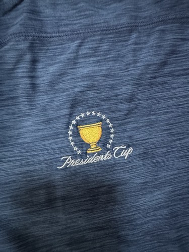 The Presidents Cup Greg Norman Cuarto Cremallera Azul Marino Ataque Talla Natural XL - Imagen 2 de 5