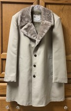 London Fog Vintage Men s Faux Fur Lined Long Coat 70s or 80s Size 44 Reg