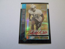 TANK WILLIAMS 2002 BOWMAN CHROME XFRACTOR RED AUTOGRAPHED ROOKIE CARD #245. rookie card picture