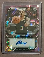Manny Camper 2021-22 Panini Prizm Draft Picks PURPLE ICE Autograph Auto RC #d/99