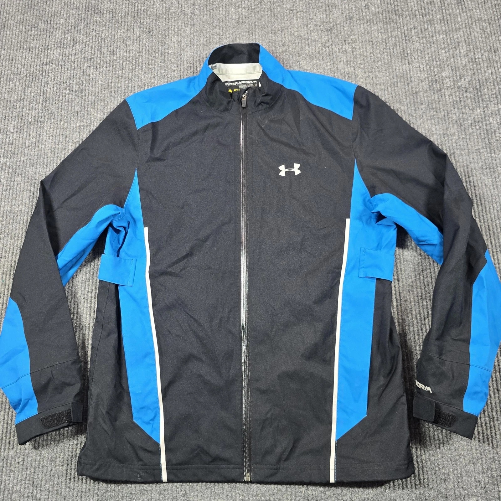 Under Armour Jacket Mens Medium Black Blue UA STORM Windbreaker Softshell
Opens in a new window or t