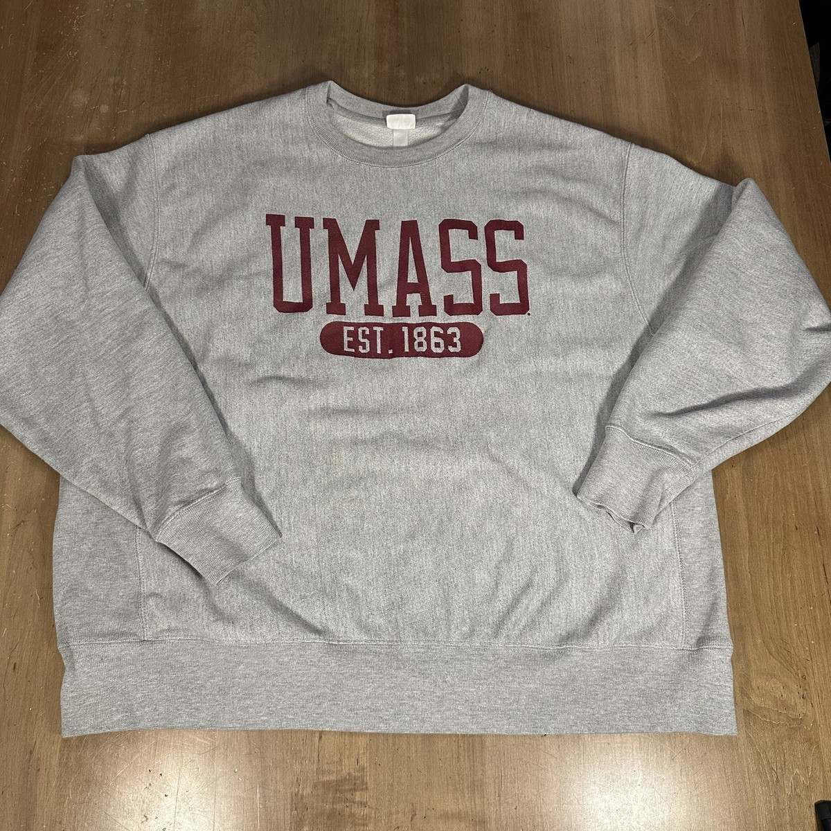 Champion reverse Weave 90s UMASS USA製 RW Vintage 90s Champion UMASS Reverse Weave Sweatshirt 2XL