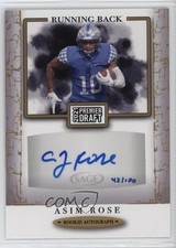 2021 Sage Premier Draft Auto Gold 42/100 Asim Rose Jr #A168 Auto 0wp8