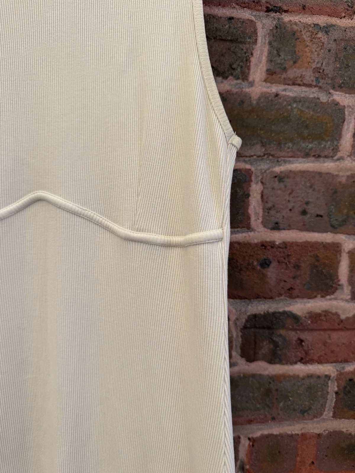 OFF WHITE Vestito donna Zara bianco sporco bodycon midi taglia large