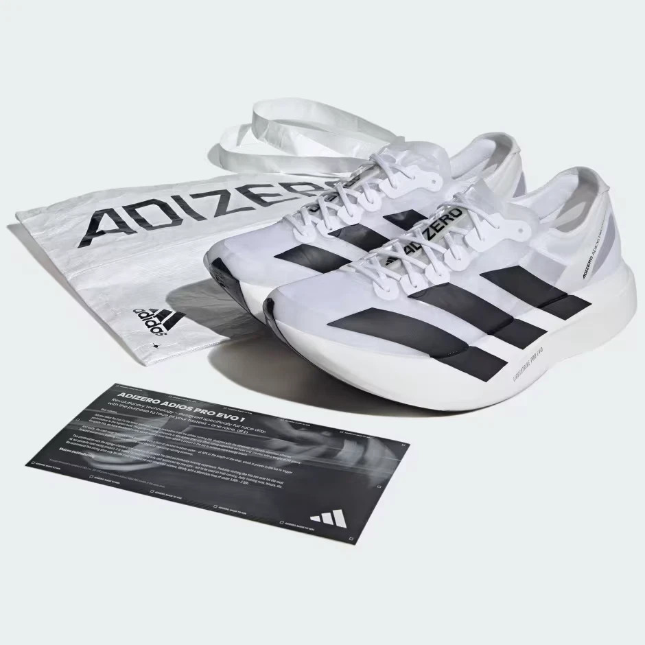 Size 10 - adidas Adizero Adios Pro Evo 1 White Black for sale