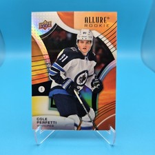 COLE PERFETTI ROOKIE RC 2021-22 Upper Deck Allure Rookies SUNRISE #147 Jets