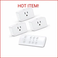 G-Homa Wireless Electrical Outlets with Remote Control, 1875W/15A, 100FT Range,
