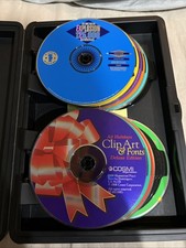 Art Explosion 125,000 Images 1996 Nova 10 Disc With Cosmo Holiday Clipart, More