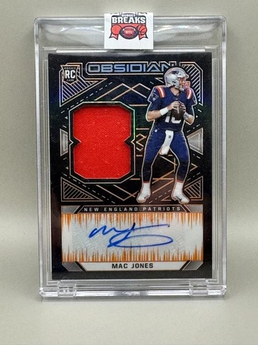 2021 Obsidian - MAC JONES Rookie Patch Auto RPA /75 PATRIOTS/49ers