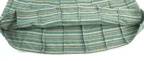 Falda larga de lana vintage Moffat Weavers Escocia rayas verdes para mujer talla 14 - Imagen 4 de 8