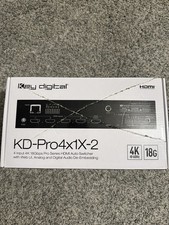Key Digital KD-Pro4x1 HDMI Switcher 4k/18g New Open box