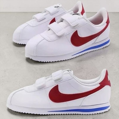 Nike Cortez Jr Size 2Y/Fits W3 SL PSV School Shoes Red White Blue 904767