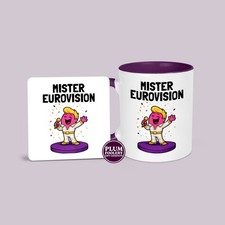 Mister Eurovision Mug & Coaster: Funny Pop Music Gifts Men, Song Contest Cup