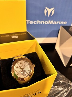 TechnoMarine MoonSun Men s Watch 42mm Steel, Gold (TM-117028)