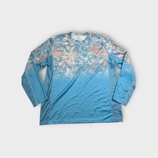 Blue Huk Performance Fishing Long Sleeve Athletic Shirt Men's XL