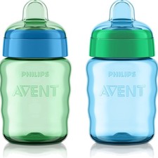 My Easy 9oz Sippy Cups, 2-Pack with Soft Spout - Perfect for Active Toddlers
