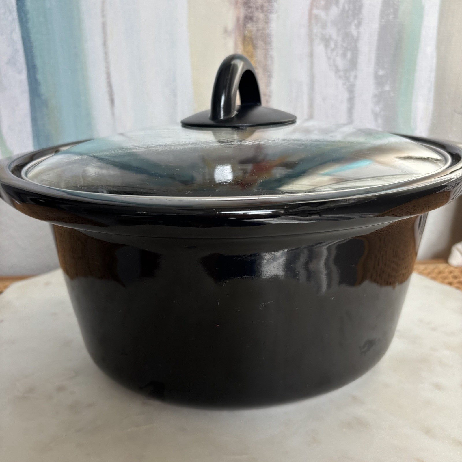CROCK POT Slow Cooker 4Qt Oval Ceramic Stoneware Insert Pot 