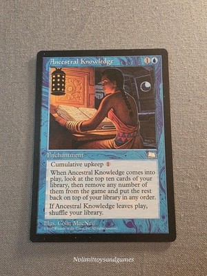 MTG Weatherlight Ancestral Knowledge Rare Magic The Gathering Free Shipping