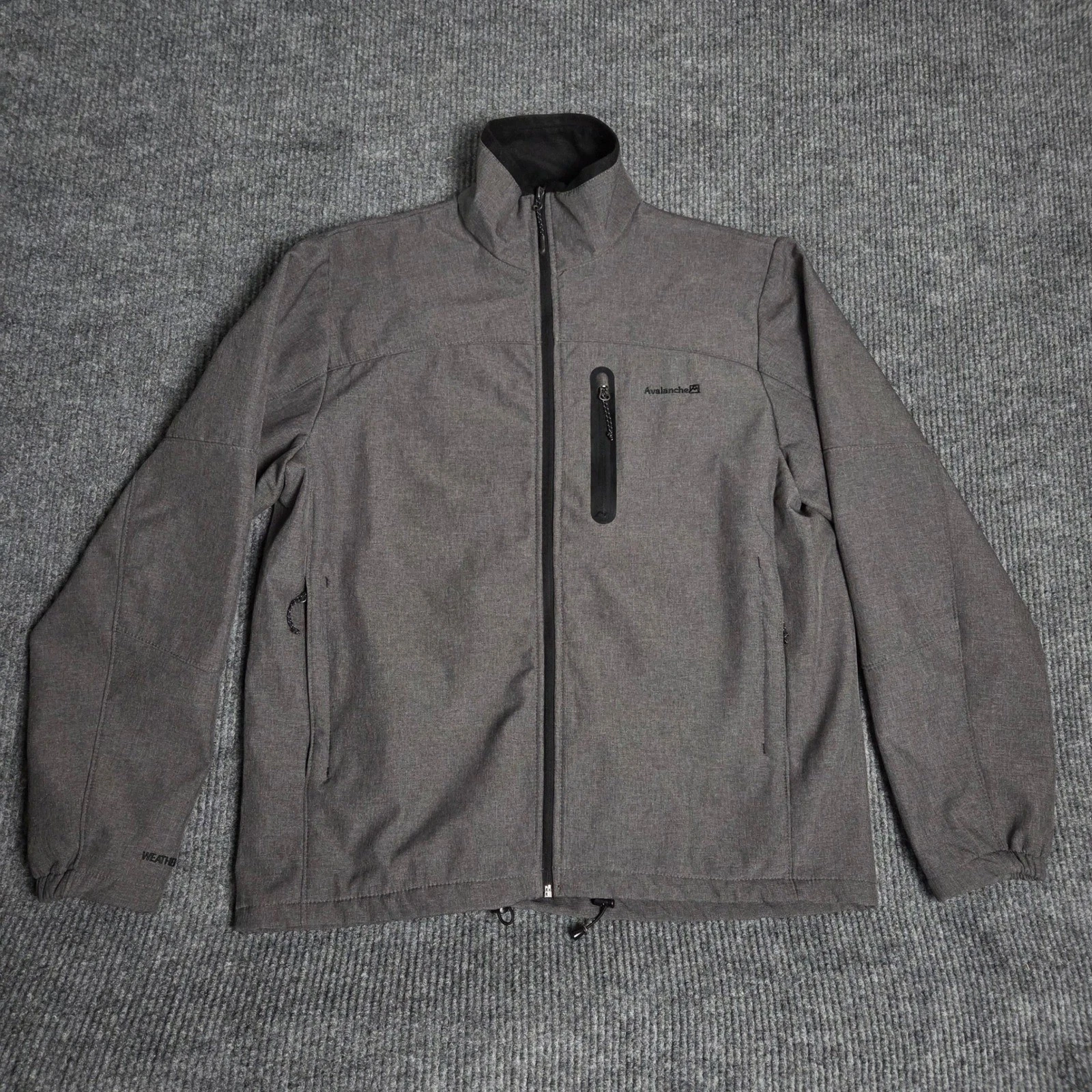 Avalanche Outdoor Inspired Apparel Weather Shield Men's XL Gray Softshell Jacket