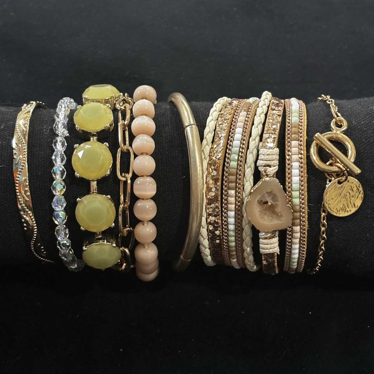 JCrew Vintage Brass-Tone Geometric Cuff Bracelet - Women Accessories J.CREW Cuff Fashion Bracelets for sale | eBay main image 2