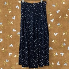 Twee VTG Y2K Polka Dot Skirt Cottage Fairy Shoujo Coquette Preppy Chic Nyc Cute