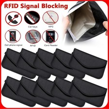 1-10x Faraday Bag Cell Phone Wallet Blocker RFID Signal Blocking Shielding Pouch