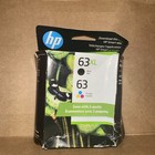 HP 63XL Wysokowydajne czarne i 63 trójkolorowe wkłady atramentowe Ex 26