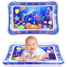 Infant Tummy Time Water Mat Baby Play Mat Inflatable Activity Toy 3-9 Months