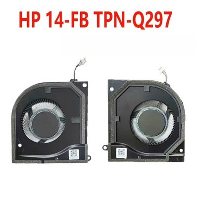 For HP OMEN10 Slim14 14-FB TPN-Q297 Laptop CPU GPU Cooling Fan N91710 N91711