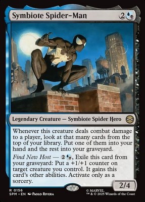 MTG Magic the Gathering Symbiote Spider-Man (156/314) Marvel's