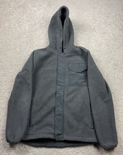 Byllt Jacket Mens Small Gray Back Bay Sherpa Fleece Full Zip Hiking Hunting