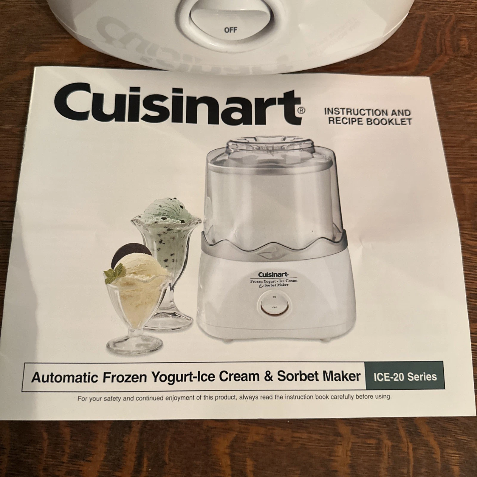 NEW CUISINART FROZEN YOGURT-ICE CREAM AND SORBET MAKER ICE-20 New Without Box
Opens in a new window