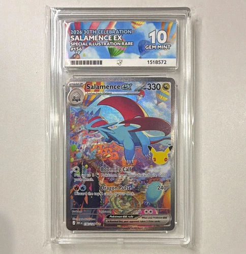 The Pokémon Company Salamence ex 156/128 30th Celebration SIR Holo EN ACE 10